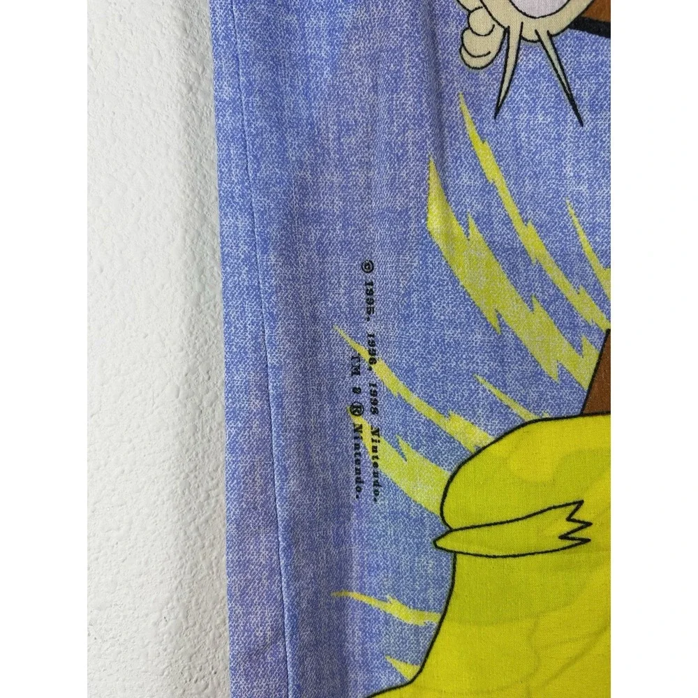 Vintage Pokemon Pillowcase Cover Standard Size Pikachu Ash CLEAN‎